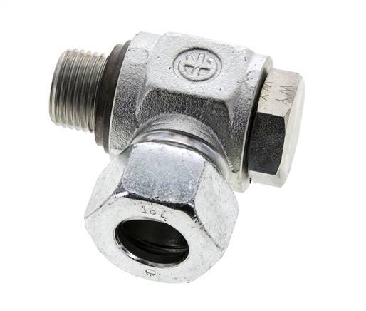 18L & G1/2'' Zink plated Steel Swivel Joint Cutting Fitting with Male Threads 315 bar NBRO-ring Rotatable ISO 8434-1