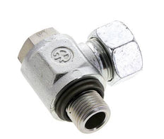 18L & G1/2'' Zink plated Steel Swivel Joint Cutting Fitting with Male Threads 315 bar NBRO-ring Rotatable ISO 8434-1