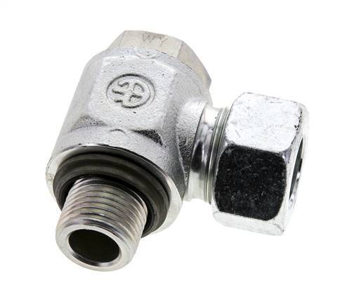 18L & G1/2'' Zink plated Steel Swivel Joint Cutting Fitting with Male Threads 315 bar NBRO-ring Rotatable ISO 8434-1