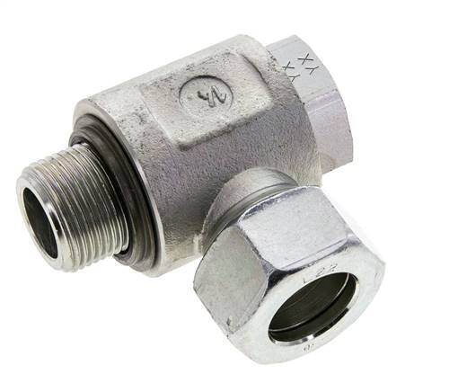 22L & G3/4'' Acero Zincado Racor Giratorio con Rosca Macho 160 bar NBRO-ring Giratorio ISO 8434-1