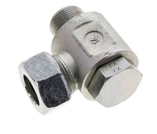22L & G3/4'' Acero Zincado Racor Giratorio con Rosca Macho 160 bar NBRO-ring Giratorio ISO 8434-1
