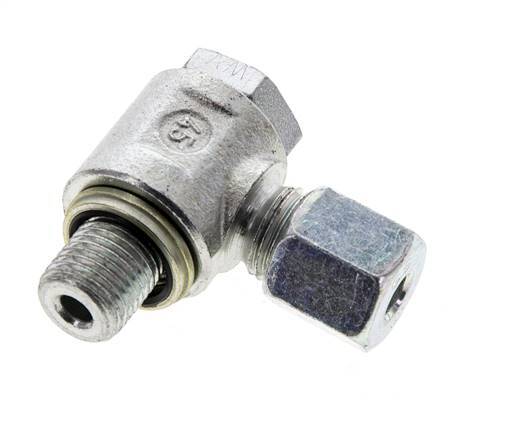 6S & G1/4'' Acero Zincado Racor Giratorio con Rosca Macho 400 bar NBRO-ring Giratorio ISO 8434-1