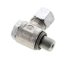 8S & G1/4'' Zink plated Steel Swivel Joint Cutting Fitting with Male Threads 400 bar NBRO-ring Rotatable ISO 8434-1