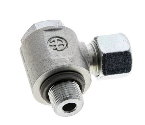 10S & G3/8'' Acero Zincado Racor Giratorio con Rosca Macho 400 bar NBRO-ring Giratorio ISO 8434-1