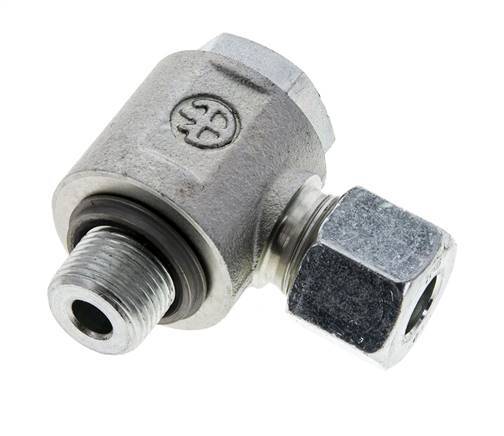 10S & G3/8'' Acero Zincado Racor Giratorio con Rosca Macho 400 bar NBRO-ring Giratorio ISO 8434-1