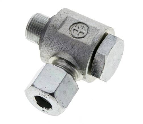 10S & G3/8'' Acero Zincado Racor Giratorio con Rosca Macho 400 bar NBRO-ring Giratorio ISO 8434-1