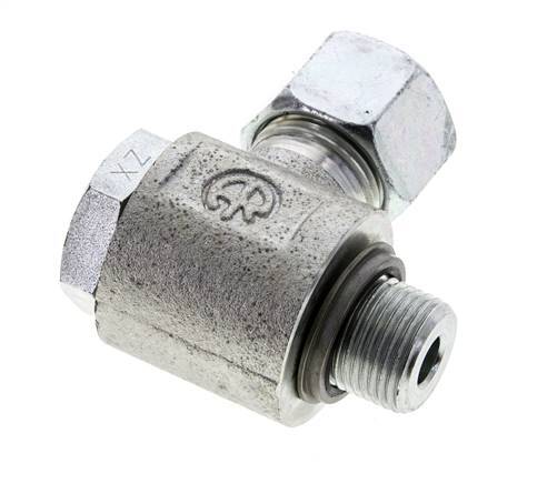 12S & G3/8'' Acero Zincado Racor Giratorio con Rosca Macho 400 bar NBRO-ring Giratorio ISO 8434-1