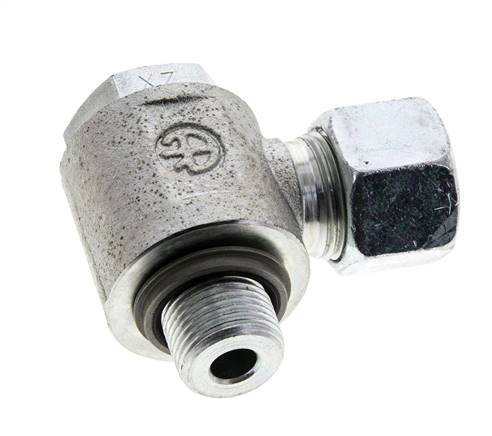 12S & G3/8'' Acero Zincado Racor Giratorio con Rosca Macho 400 bar NBRO-ring Giratorio ISO 8434-1