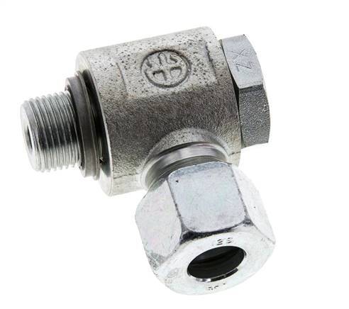 12S & G3/8'' Acero Zincado Racor Giratorio con Rosca Macho 400 bar NBRO-ring Giratorio ISO 8434-1