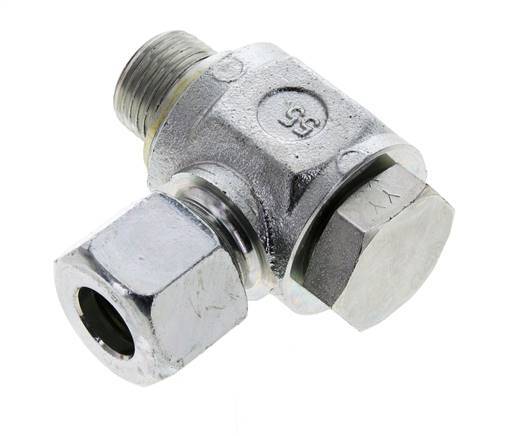 14S & G1/2'' Acero Zincado Racor Giratorio con Rosca Macho 400 bar NBRO-ring Giratorio ISO 8434-1