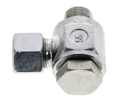 14S & G1/2'' Acero Zincado Racor Giratorio con Rosca Macho 400 bar NBRO-ring Giratorio ISO 8434-1