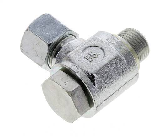 14S & G1/2'' Acero Zincado Racor Giratorio con Rosca Macho 400 bar NBRO-ring Giratorio ISO 8434-1