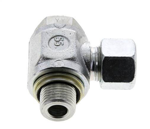 14S & G1/2'' Acero Zincado Racor Giratorio con Rosca Macho 400 bar NBRO-ring Giratorio ISO 8434-1