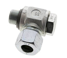 16S & G1/2'' Acero Zincado Racor Giratorio con Rosca Macho 400 bar NBRO-ring Giratorio ISO 8434-1