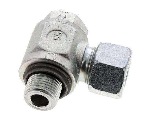 16S & G1/2'' Acero Zincado Racor Giratorio con Rosca Macho 400 bar NBRO-ring Giratorio ISO 8434-1