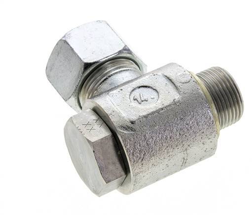 20S & G3/4'' Acero Zincado Racor Giratorio con Rosca Macho 400 bar NBRO-ring Giratorio ISO 8434-1
