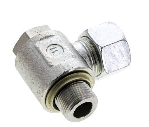 20S & G3/4'' Acero Zincado Racor Giratorio con Rosca Macho 400 bar NBRO-ring Giratorio ISO 8434-1