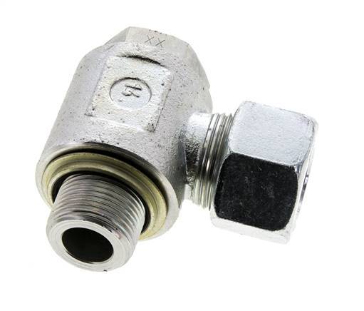 20S & G3/4'' Acero Zincado Racor Giratorio con Rosca Macho 400 bar NBRO-ring Giratorio ISO 8434-1