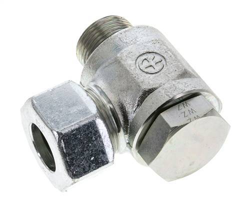 25S & G1'' Zink plated Steel Swivel Joint Cutting Fitting with Male Threads 250 bar NBRO-ring Rotatable ISO 8434-1