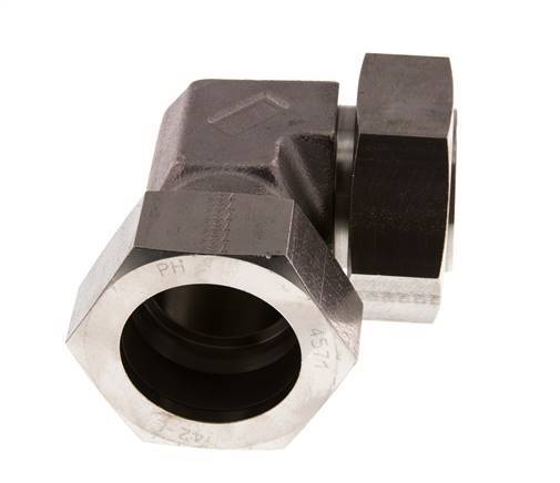 42L Stainless Steel Elbow Cutting Fitting with Swivel 160 bar FKM Adjustable ISO 8434-1