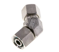 Accesorio de corte en codo de 45 grados de acero inoxidable 10L con rótula 315 bar Cono de sellado con junta tórica FKM ajustable ISO 8434-1