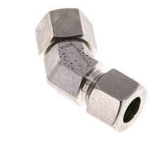 Accesorio de corte en codo de 45 grados de acero inoxidable 12L con rótula 315 bar Cono de sellado con junta tórica FKM ajustable ISO 8434-1