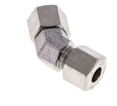 10S Codo de acero inoxidable de 45 grados con rótula de 630 bar Cono de sellado con junta tórica de FKM ajustable ISO 8434-1