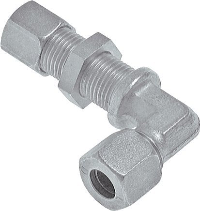 Codo de acero galvanizado 12L Racor de corte Mampara 315 bar ISO 8434-1