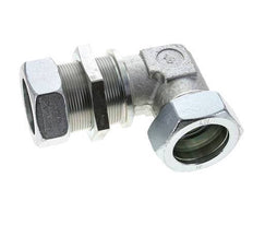 42L Zink plated Steel Elbow Cutting Fitting Bulkhead 160 bar ISO 8434-1