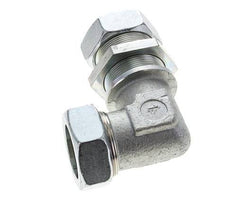 42L Zink plated Steel Elbow Cutting Fitting Bulkhead 160 bar ISO 8434-1