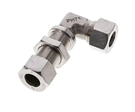 15L Stainless Steel Elbow Cutting Fitting Bulkhead 315 bar ISO 8434-1