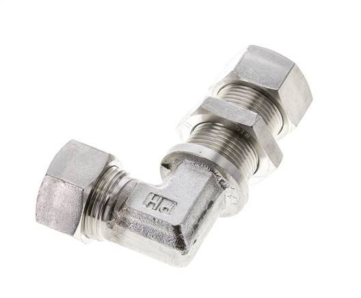 22L Stainless Steel Elbow Cutting Fitting Bulkhead 160 bar ISO 8434-1