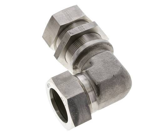 42L Stainless Steel Elbow Cutting Fitting Bulkhead 160 bar ISO 8434-1