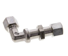 8L Stainless Steel Elbow Compression Fitting Bulkhead 315 bar ISO 8434-1