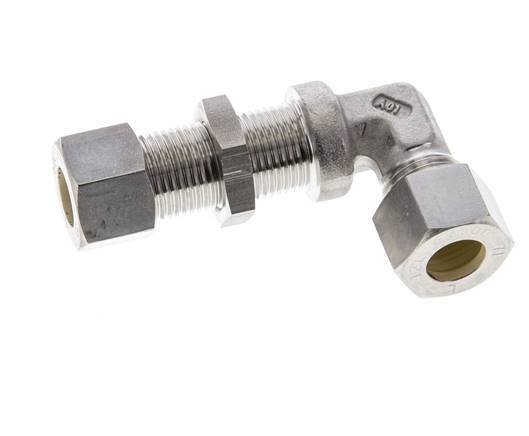 12L Stainless Steel Elbow Compression Fitting Bulkhead 315 bar ISO 8434-1