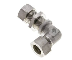 22L Stainless Steel Elbow Compression Fitting Bulkhead 160 bar ISO 8434-1