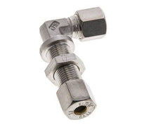 8S Stainless Steel Elbow Compression Fitting Bulkhead 500 bar ISO 8434-1