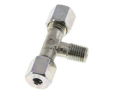 6S y M12x1,5 (con) Accesorio de corte en T de acero galvanizado con rosca macho 640 bar ISO 8434-1