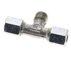 6LL & R1/8'' Zink plated Steel T-Shape Tee Cutting Fitting with Male Threads 100 bar ISO 8434-1