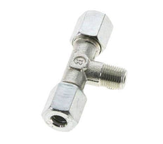 6L & R1/8'' Zink plated Steel T-Shape Tee Cutting Fitting with Male Threads 315 bar ISO 8434-1