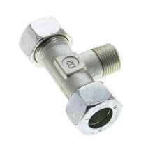 18L & R1/2'' Zink plated Steel T-Shape Tee Cutting Fitting with Male Threads 315 bar ISO 8434-1