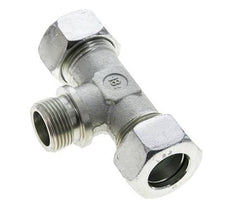 Racor en T de acero galvanizado 22L y G3/4'' con rosca macho 160 bar ISO 8434-1