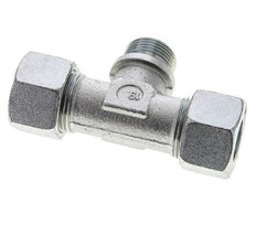 20S & R3/4'' Zink plated Steel T-Shape Tee Cutting Fitting with Male Threads 400 bar ISO 8434-1