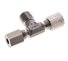 4LL & R1/8'' Stainless Steel T-Shape Tee Cutting Fitting with Male Threads 100 bar ISO 8434-1