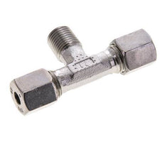 6S & R1/4'' Stainless Steel T-Shape Tee Cutting Fitting with Male Threads 630 bar ISO 8434-1