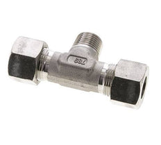 16S & R1/2'' Stainless Steel T-Shape Tee Cutting Fitting with Male Threads 400 bar ISO 8434-1