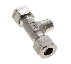 16S & R1/2'' Stainless Steel T-Shape Tee Cutting Fitting with Male Threads 400 bar ISO 8434-1