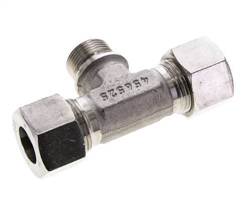 20S & G3/4'' Stainless Steel T-Shape Tee Cutting Fitting with Male Threads 400 bar ISO 8434-1