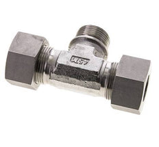 25S & G1'' Stainless Steel T-Shape Tee Cutting Fitting with Male Threads 400 bar ISO 8434-1