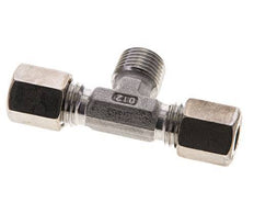 6L & R1/4'' Stainless Steel T-Shape Tee Compression Fitting with Male Threads 315 bar ISO 8434-1